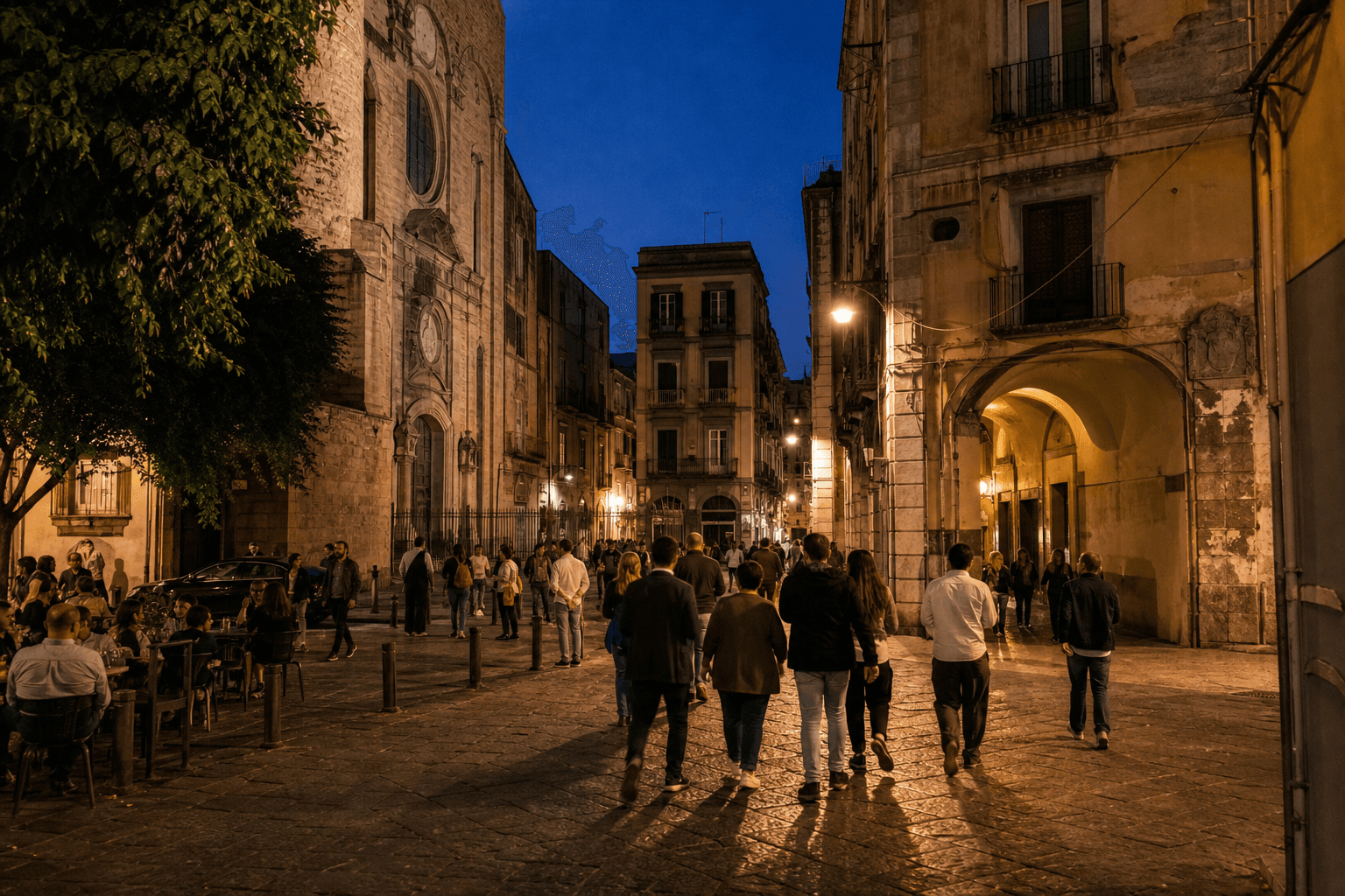 Follow the evening, not a nightlife list